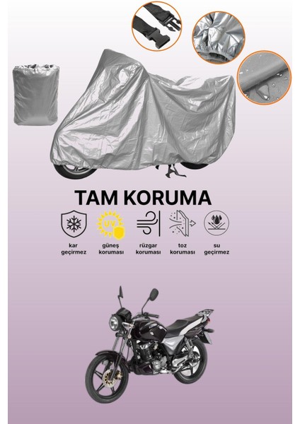 Gri Keeway Speed 150 Uyumlu Motosiklet Brandası, Koruyucu Örtü, Motor Branda