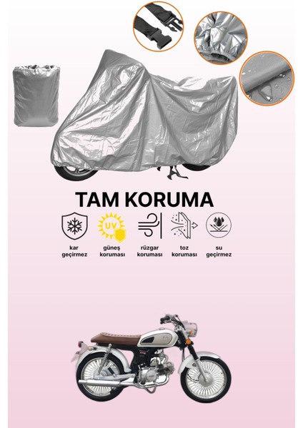 Gri Kuba Rx9 50 Uyumlu Motosiklet Brandası, Koruyucu Örtü, Motor Branda