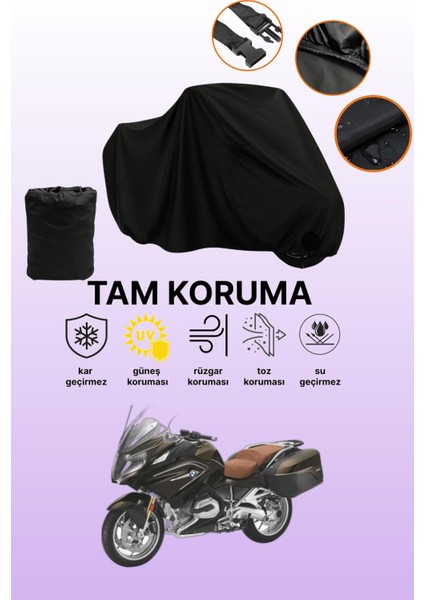 Siyah Bmw R 1200 Rt Uyumlu Motor Branda, Koruyucu Örtü, Motosiklet Brandası