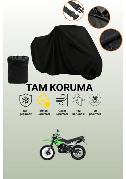 Siyah Mondial X-Treme Max 200I Uyumlu Motor Branda, Koruyucu Örtü, Motosiklet Brandası
