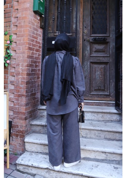 Sedef Düğmeli Süet Takım indirimleri