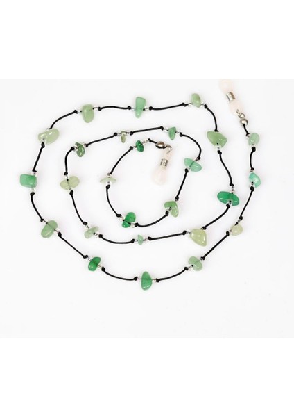 Aventurin Taşı Gözlük Askısı – Doğal Taş Gözlük Ipi, Şans Taşı modelleri