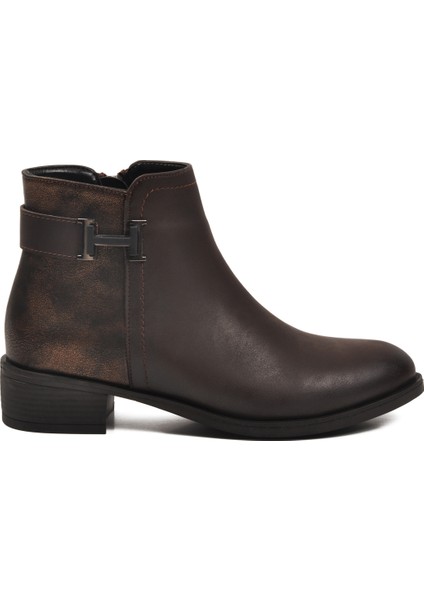 Kahve Nubuk Fermuarlı Kadın Bot 547820 Z fiyatları