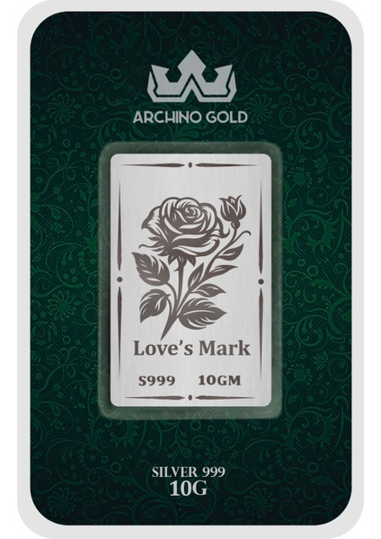 Hediyeye Özel 10 Gram Tutkunun ve Zarafetin Simgesi Olan Aşk Gülü Temalı 999 Ayar Gümüş KÜLÇESI-715 fiyatları