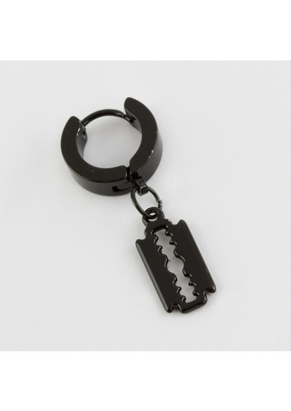 Jilet Figürlü Çelik Erkek Küpe 1 Adet