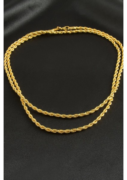 Burgulu Zincir Kolye 80 cm