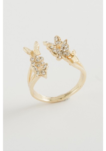 Kelebek Zirkon Taşlı Yüzük