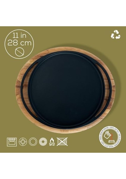 Döküm Çap 28 Pizza Tavası Ahşap Altlı - Lv As 121 modelleri