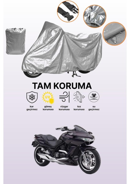 Gri Honda Dn - 01 Uyumlu Motosiklet Brandası, Koruyucu Örtü, Motor Branda