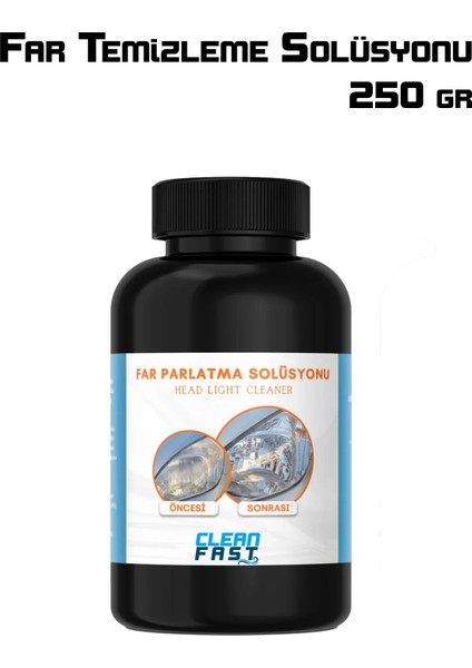 Yeni Nesil Premium Buharlı Far Temizleme Sıvısı ve Parlatma Solüsyonu Kloroform Uyumlu 250 gr