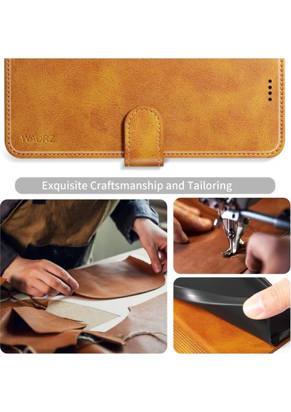 Samsung Galaxy S23 Fe Uyumlu Ekran Koruyuculu Kılıf Kapaklı Kartlıklı Deri Görünümlü Standlı Kapak fiyatları