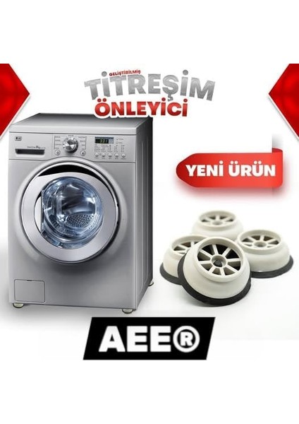 Çamaşır Makinesi Gürültü Engelleyici Kaymaz Titreşim Önleyici Kauçuk Ayak Pedleri Stoper 4 Adet Çamaşır Makinesi Ayağı fiyatları