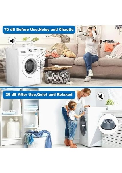 Çamaşır Makinesi Gürültü Engelleyici Kaymaz Titreşim Önleyici Kauçuk Ayak Pedleri Stoper 4 Adet Çamaşır Makinesi Ayağı fırsatları