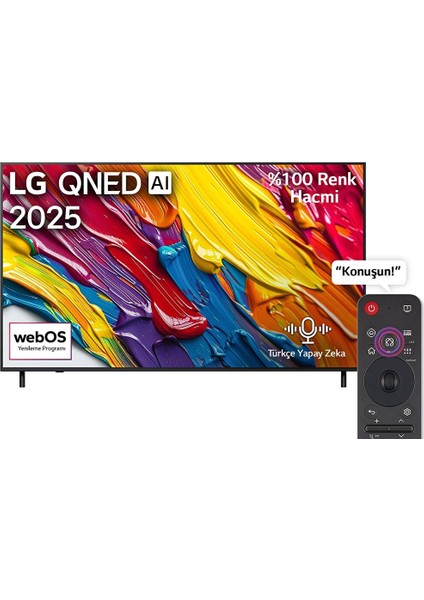 86QNED82A6B 86" 218 Ekran Uydu Alıcılı 4K Ultra HD QNED webOS TV