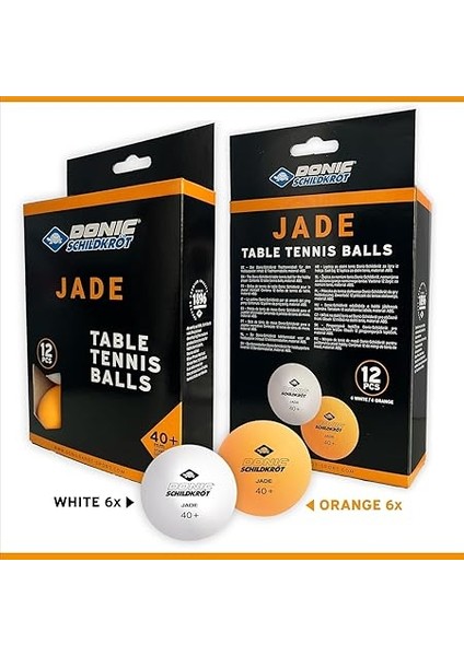 Jade Masa Tenisi Topu, Poly 40+ Kalite, Beyaz, Turuncu Veya Renk Karışımında Seçilebilir, 6'lı Blister Ambalajında, 12'li Poli Poşet, 72'li File Çanta Veya 144'LÜ Taşıma Çantası fiyatları