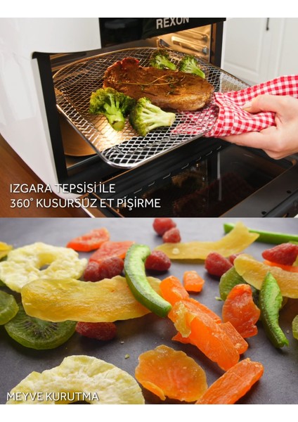 Xxl Airfryer Yağsız Fritöz Tavuk Çevirme Izgara 360° Dönüş 12 Lt Kapasite 7 Farklı Aparat fırsatları