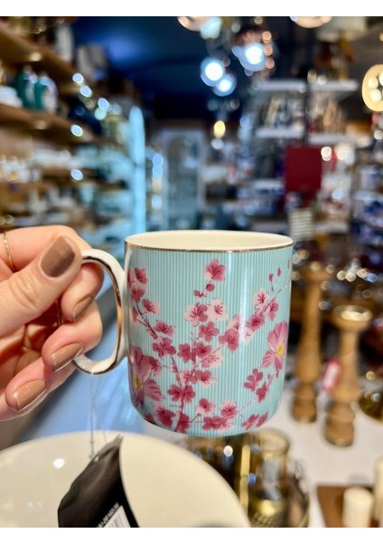 Jungle Pembe Çiçekli Kupa