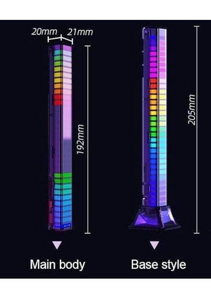 3D LED Bar Işığı: Müzikle Senkronize Edilir, Kademeler Için Birden Fazla Işık Deseni Gösterir, Parti ve Oyun Için Uygundur, USB ile Şarj Edilebilir Pil, Çok Hafif ve Taşınabilir, Rgb Renkler fırsatları
