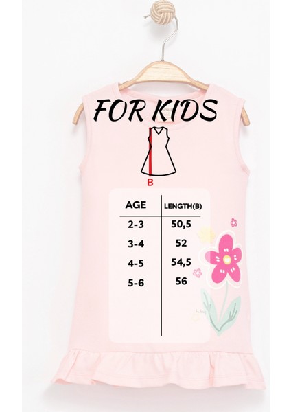 Kız Çocuk Kolsuz Pamuklu Çiçek Desenli Fırfırlı Etek Ucu Pembe Elbise indirimleri