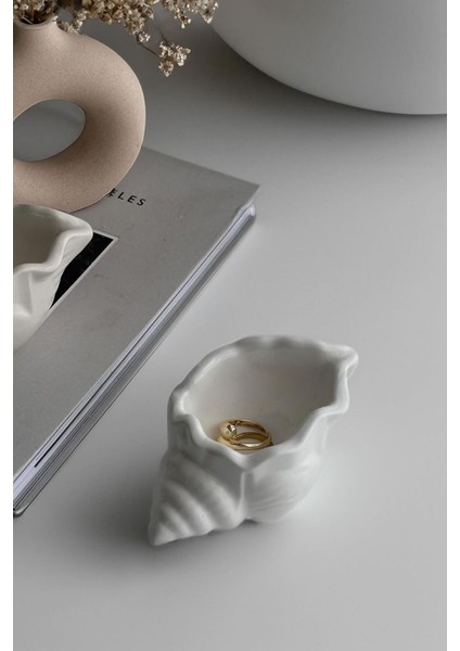 Deniz Kabuğu Mini Aksesuar Tabağı Dekoratif Beton fiyatları