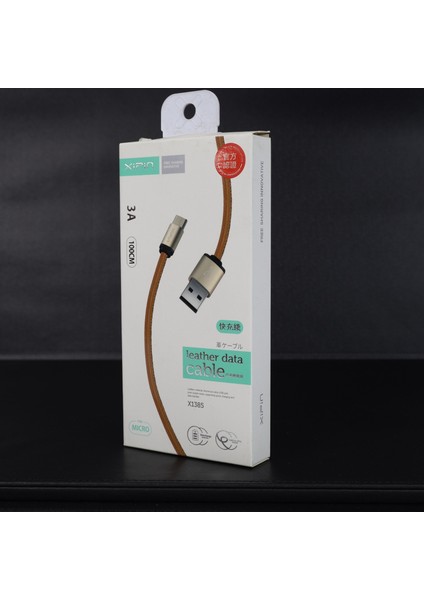 Xipin X1385 100CM Deri Kaplama Micro USB Hızlı Şarj ve Data Kablosu fırsatları