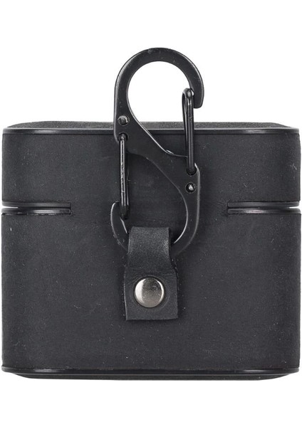 Casquet Apple Airpods 3.nesil Uyumlu Deri Kılıf G1 Siyah modelleri