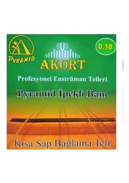 Akort Pramid Kısa Sap Bağlama-Saz Teli 0.18 + Tezene Hediye fiyatları