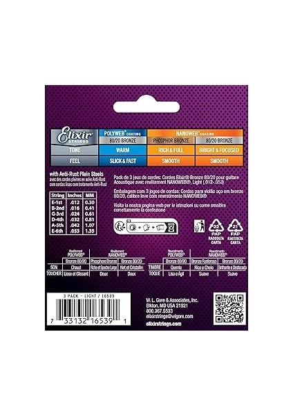 Akustik Bronz Nano Tel 012/053 (3'lü Paket) fiyatları