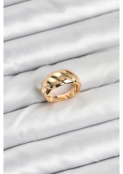 Gold Renk Bombeli Sarmal Yüzük