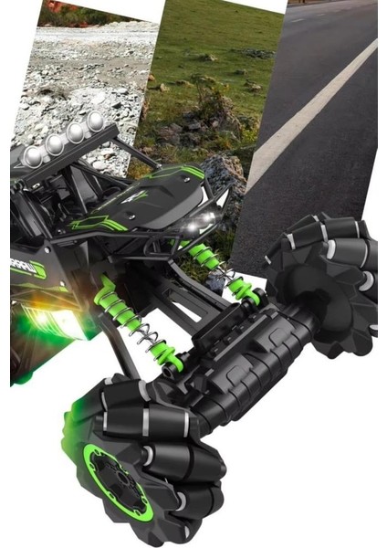 Işıklı Sesli Müzikli Şarjlı Bilek Kumandalı Drift Atan 4x4 Canavar Oyuncak Off-Road Aracı modelleri