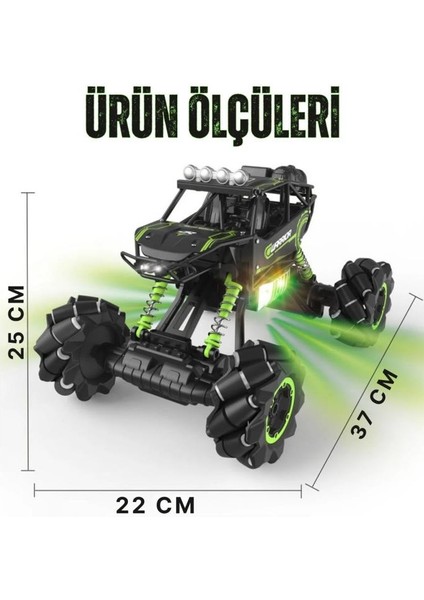 Işıklı Sesli Müzikli Şarjlı Bilek Kumandalı Drift Atan 4x4 Canavar Oyuncak Off-Road Aracı fırsatları