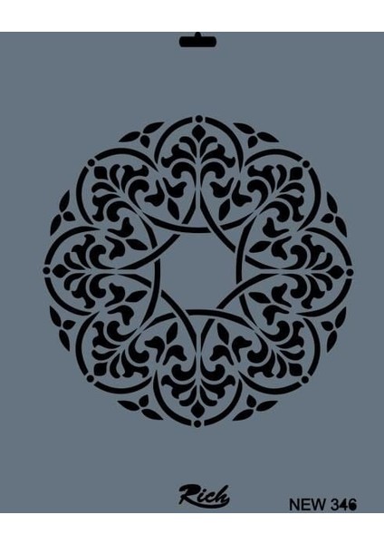 Rich New Seri N-346 Stencil 35X25 cm