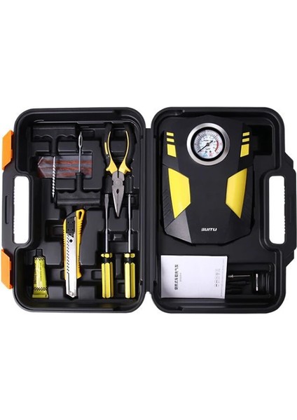 12V Taşınabilir Hava Pompası Kompresör Araç Lastik Şişirme ve Tamir SETI-(577 - N667J201-M60