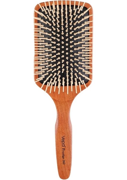 Prestige Saç Fırçası 262 - Ahşap, Isıya Dayanıklı, Rahat Açma, Lux Seri, Profeyonel Kullanım