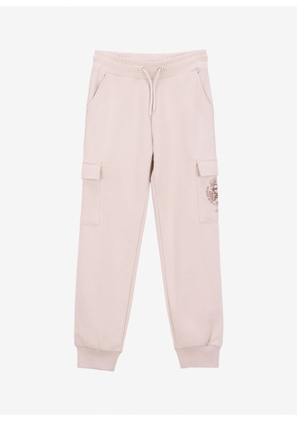 Lastikli Paça Bej Erkek Çocuk Eşofman Altı J5WB-EA7775