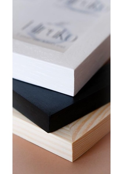 Çerçeve 40X50 cm Premium Frame Siyah & Beyaz & Ahşap Çerçeve (Ahşap) modelleri