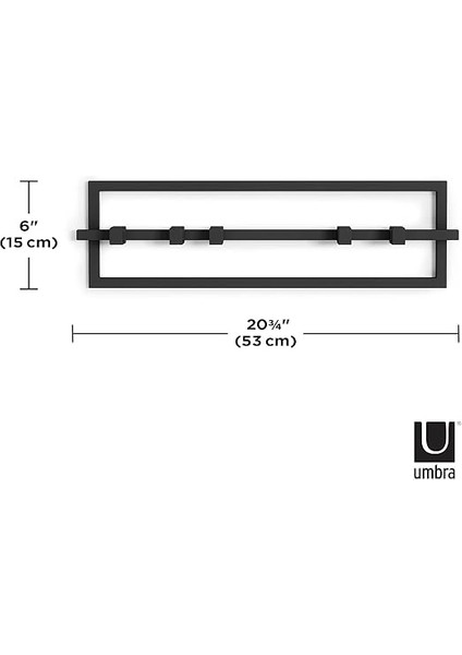 Cubiko Duvara Monte, Modern, Şık, Yer Tasarruflu Askı, Kaban, Eşarp, Cüzdan ve Daha Fazlasını Asmak Için Geri Çekilebilir Kancalı Askı, 5, Siyah modelleri