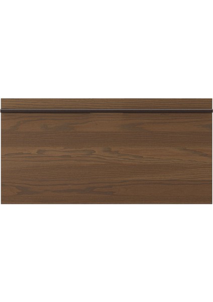 Çekmece ön paneli, koyu kahve-dişbudak kaplama, 80x40 cm