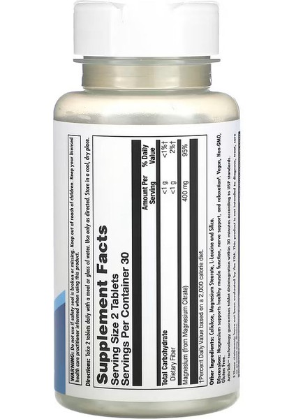 Magnesium Citrate 400 60 Tablet fiyatları
