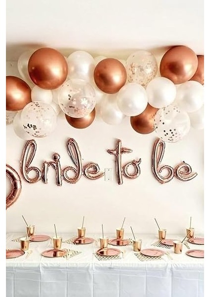 Bride To Be El Yazısı Folyo Balon 104X43CM 3 Parça modelleri