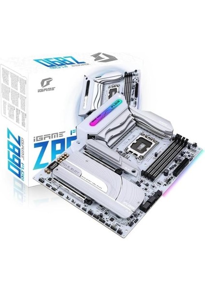 Igame Z790D5 Flow V20 Beyaz Wıfı Ddr5 7800MHZ Atx LGA1700 Gaming (Oyuncu) Anakart