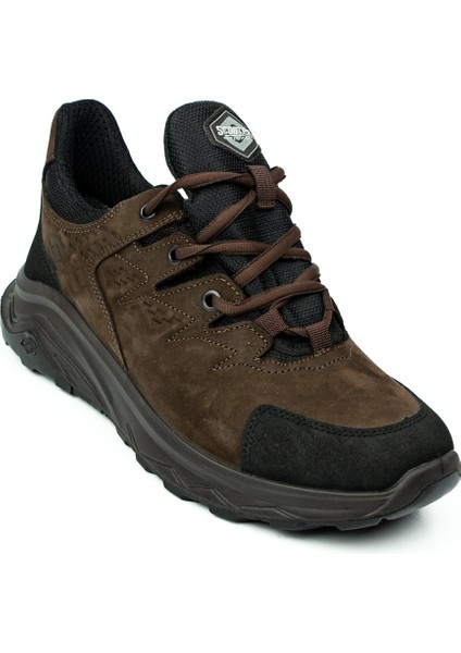 2040 Watertight Kahverengi Nubuk Deri Erkek Outdoor Ayakkabı