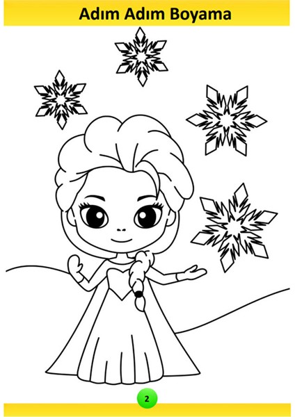 Çocuklar Için Adım Adım Boyama Kitabı modelleri