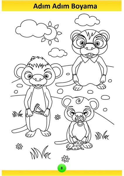 Çocuklar Için Adım Adım Boyama Kitabı indirimleri