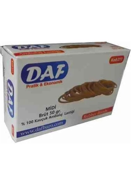 Midi Brüt Kauçuk Ambalaj Lastiği, 50 Gr, Pratik ve Ekonomik