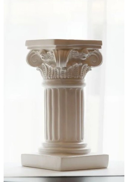 Antik Yunan Dekoratif Beton Kolon Heykel Mini Ev Aksesuarı