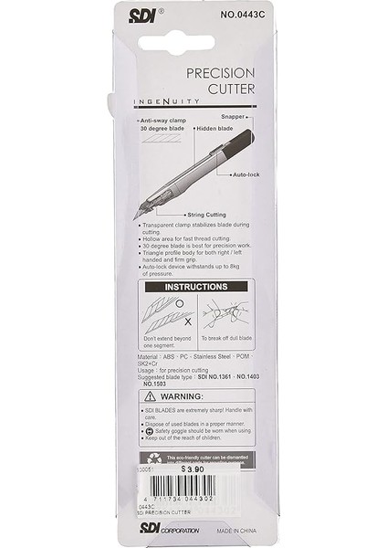 30° Açılı Fonksiyonel Kilitlemeli Maket Bıçağı fiyatları