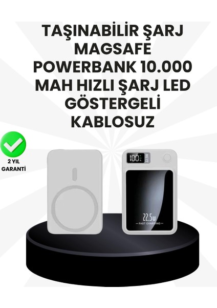 5000MAH / 10000MAH Kapasiteli Manyetik Usb-C ve Kablosuz Powerbank