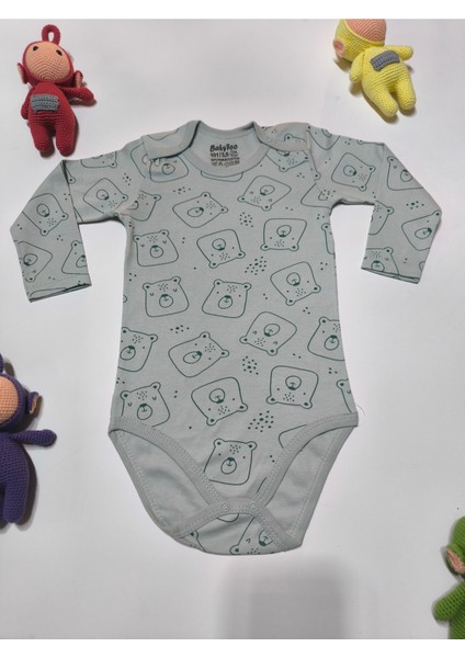 Kız Erkek Çocuk Bebek Uzun Kollu Çıtçıtlı Body-Badi %100 Pamuk 3.5-4-5-6 Yaş indirimleri