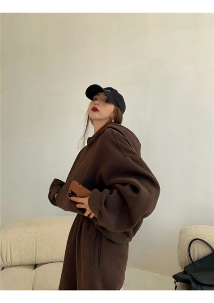 Kadın Trend Modal Oversiz Eşofman Takımı fırsatları